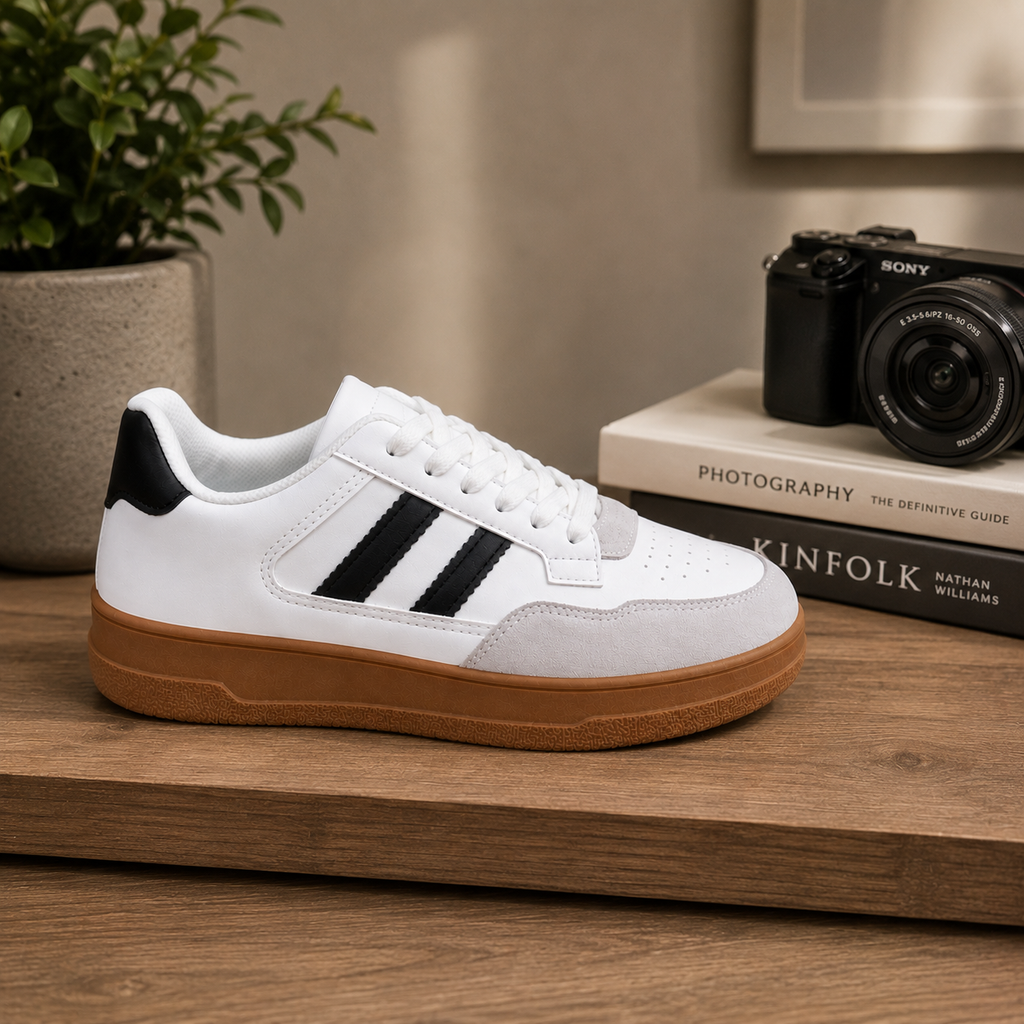 Zapatillas Urbanas Blancas de Plataforma