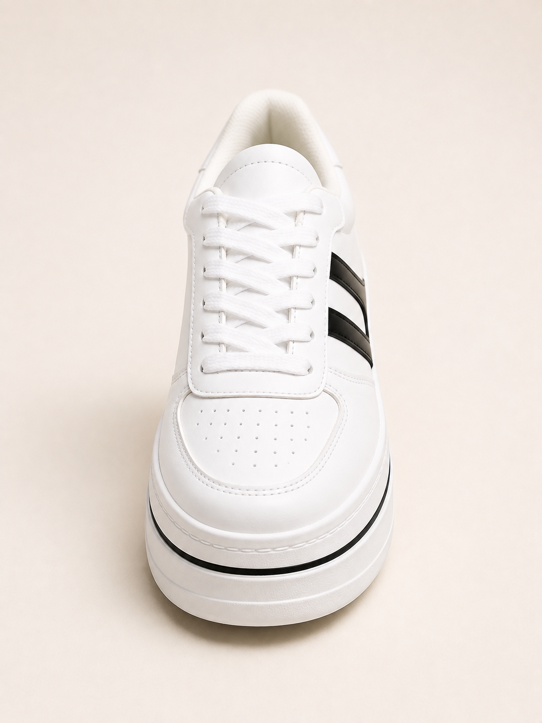 Zapatillas Blancas con Plataforma Alta Mujer 5 cm