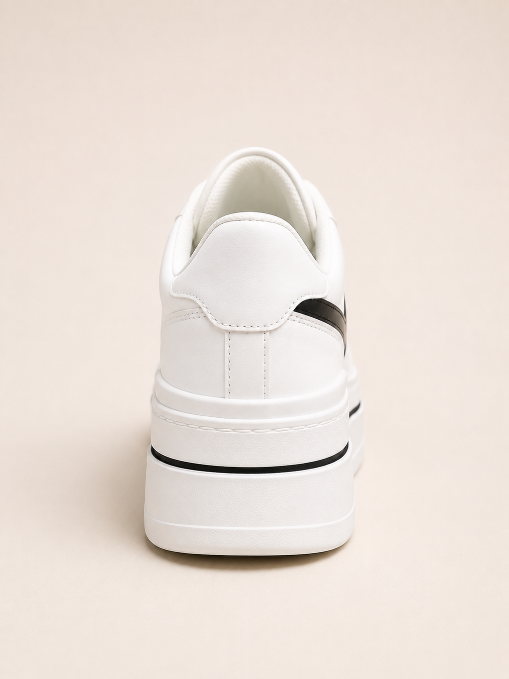 Zapatillas Blancas con Plataforma Alta Mujer 5 cm