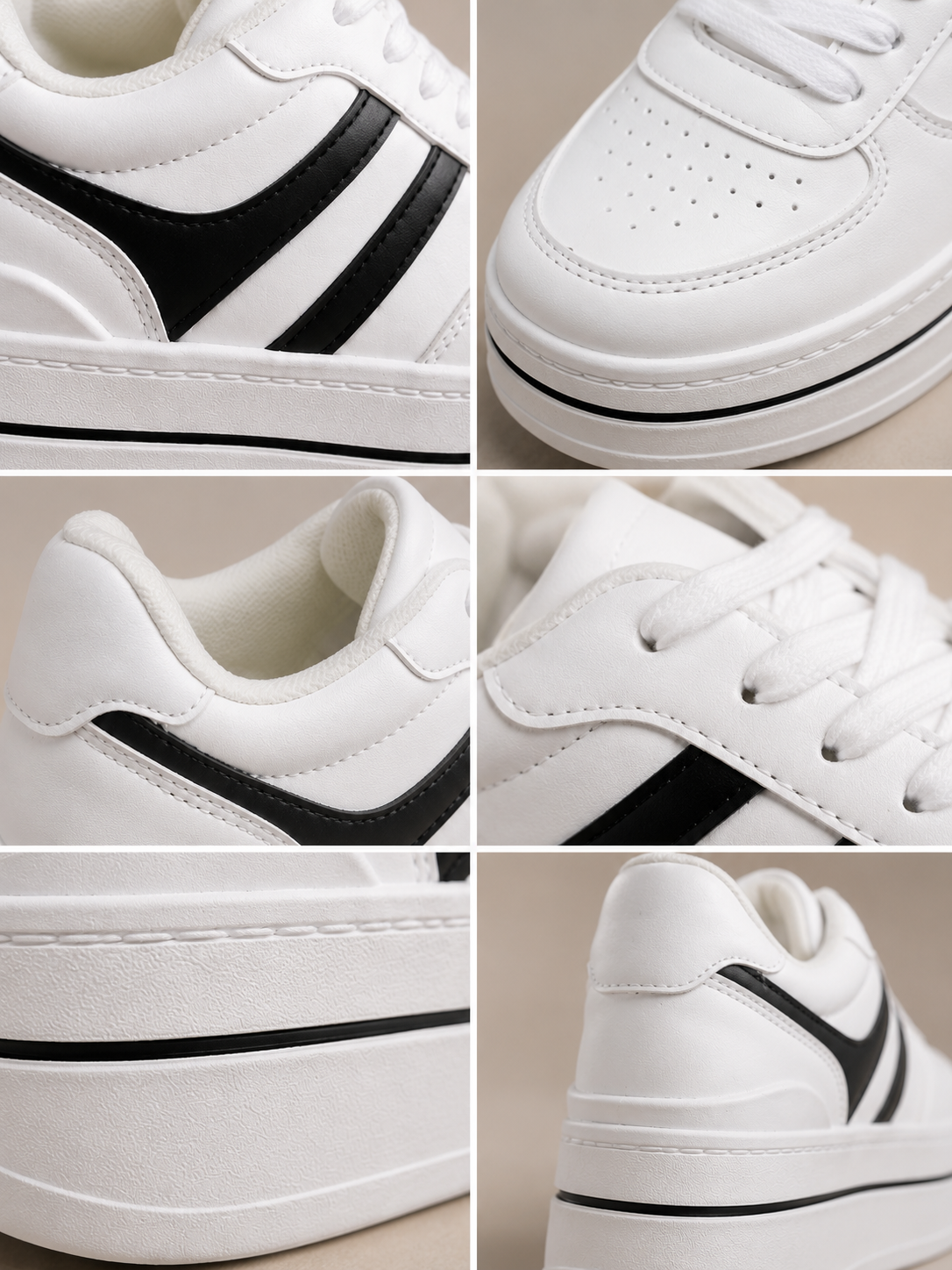 Zapatillas Blancas con Plataforma Alta Mujer 5 cm
