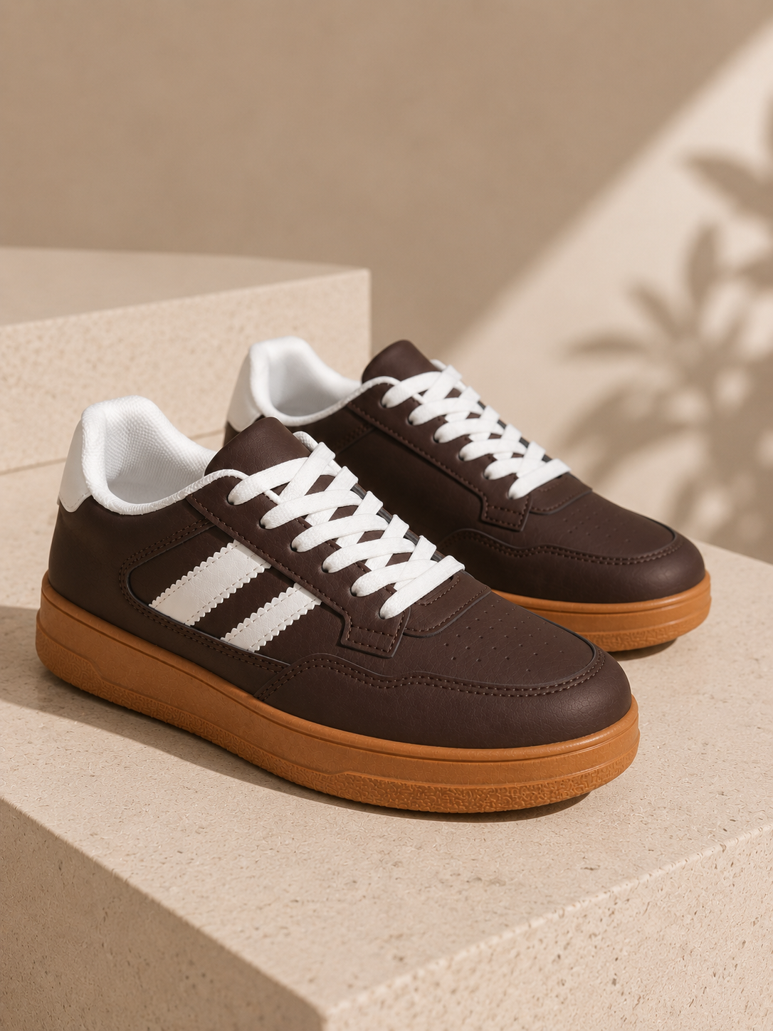 Zapatillas de Mujer Urbanas Cafe Con Plataforma