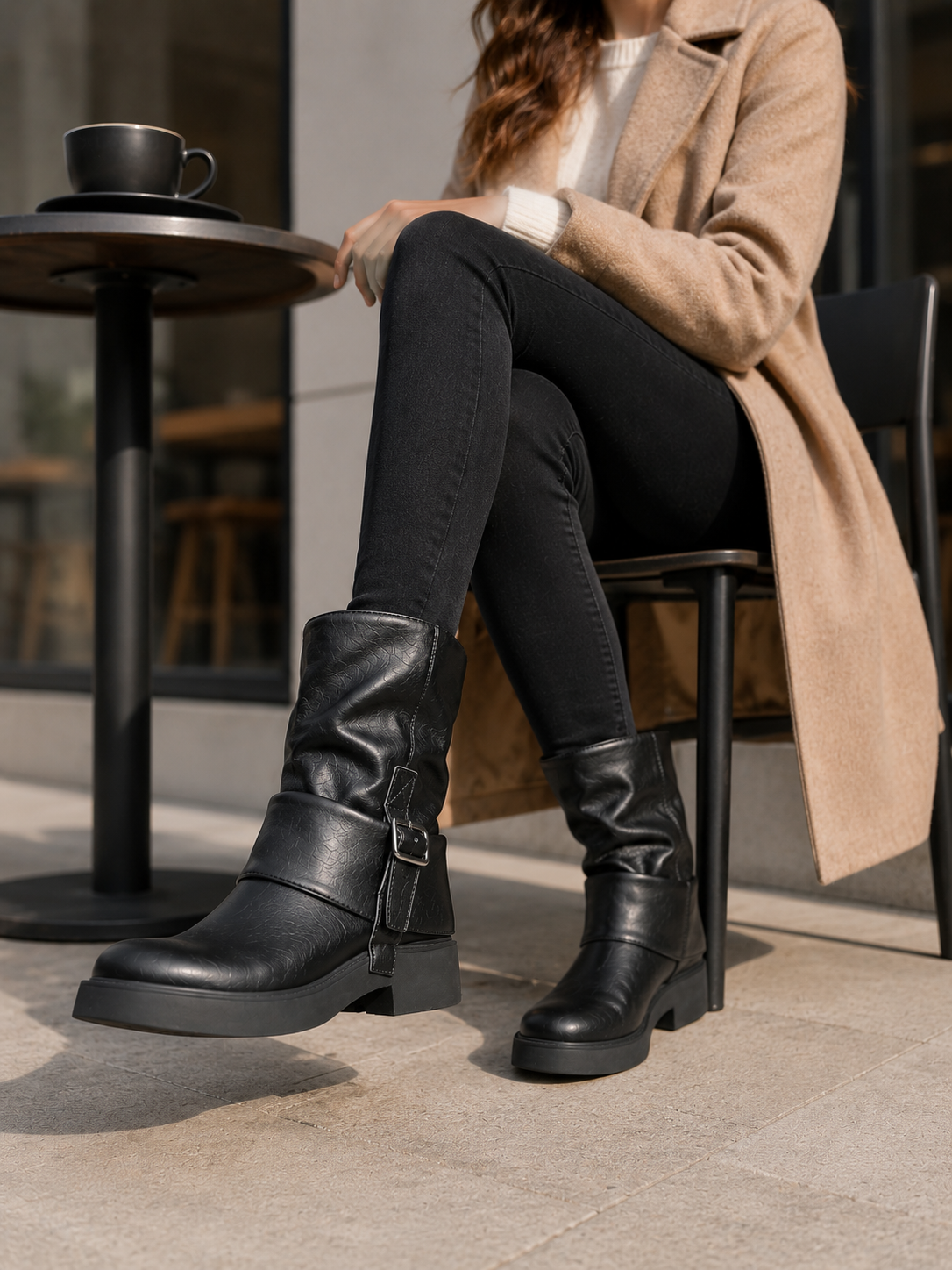Botas Binker Mujer Negras
