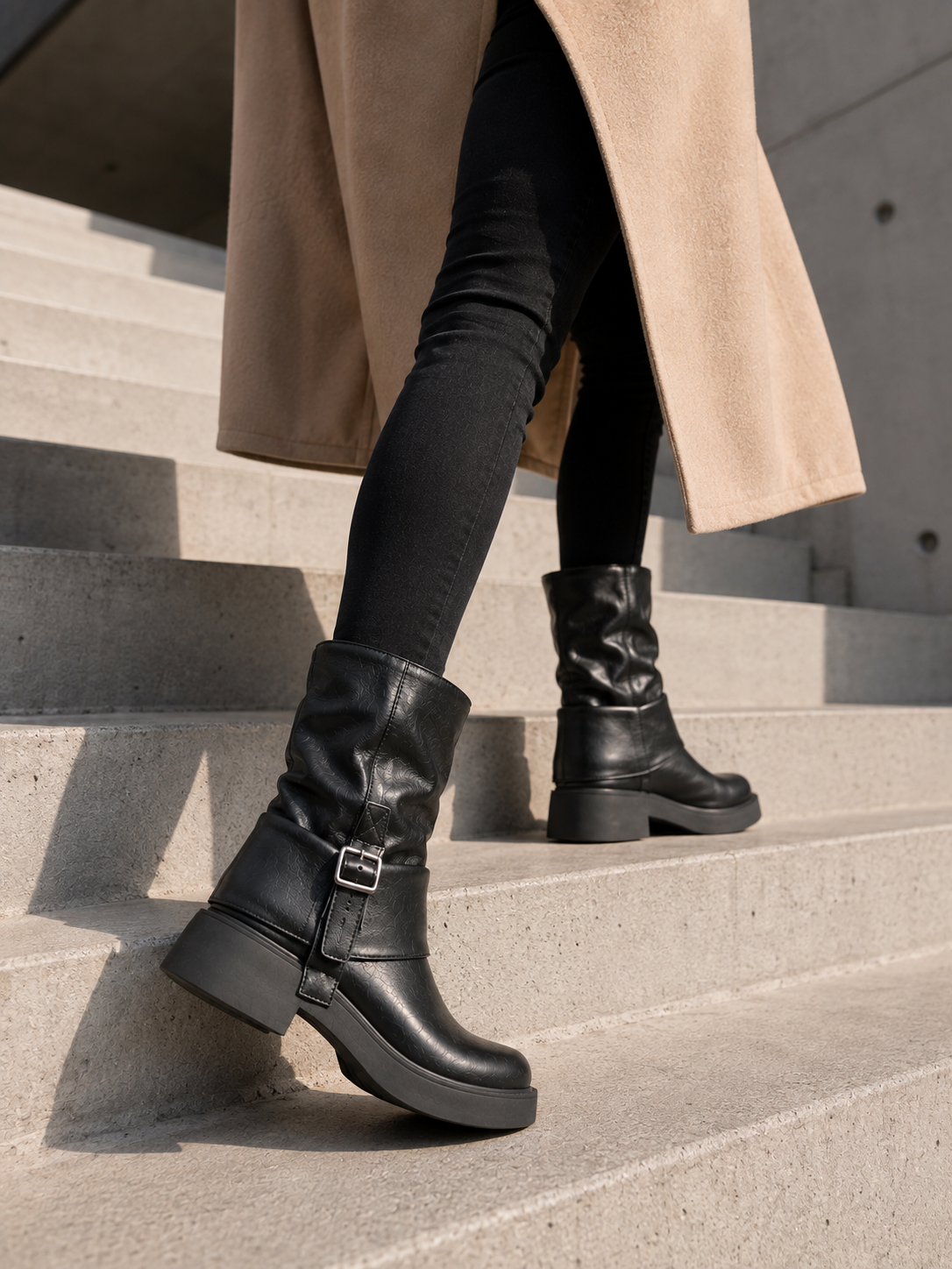 Botas Binker Mujer Negras