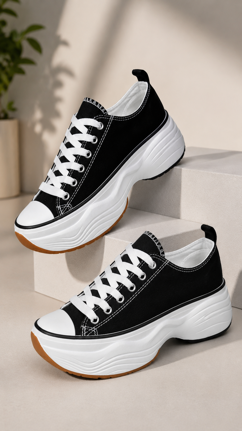 Zapatillas Mujer con Plataforma Alta 5 cm