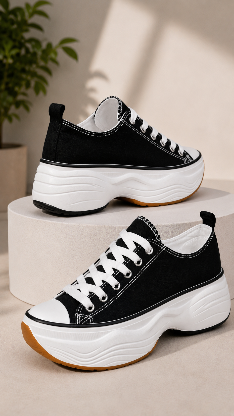 Zapatillas Mujer con Plataforma Alta 5 cm