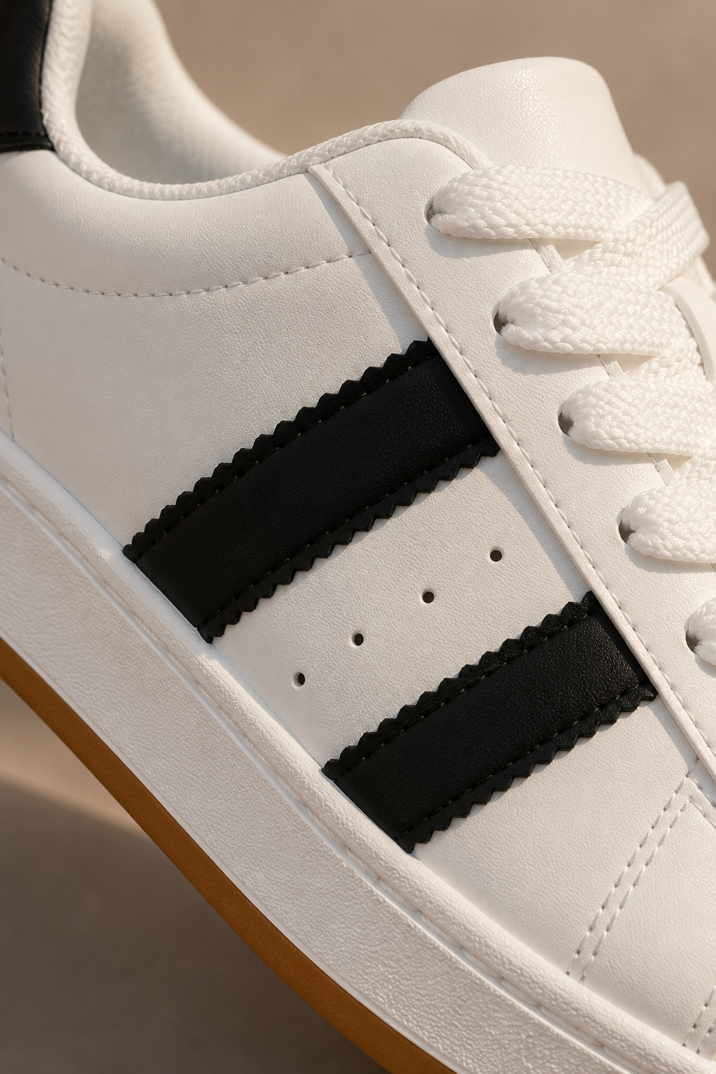 Zapatillas Mujer Blancas Urbanas con Plataforma Ecocuero