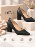 Tacones Mujer Negros Elegantes Ecocucero Punta Estileto