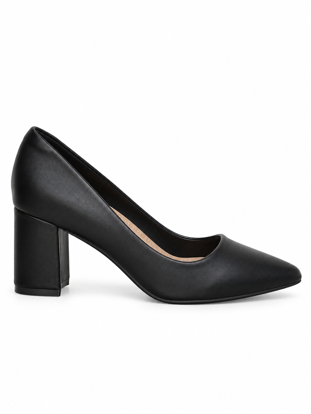 Tacones Mujer Negros Elegantes Ecocucero Punta Estileto