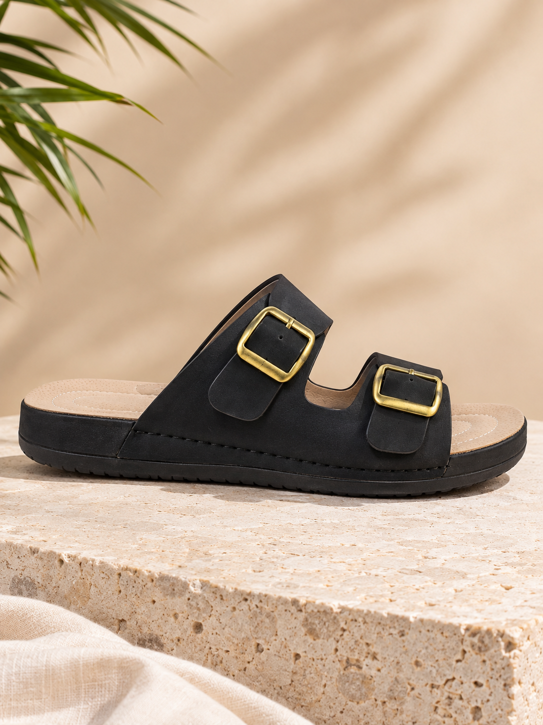 Chalas de Verano Negras Urbanas Comodas